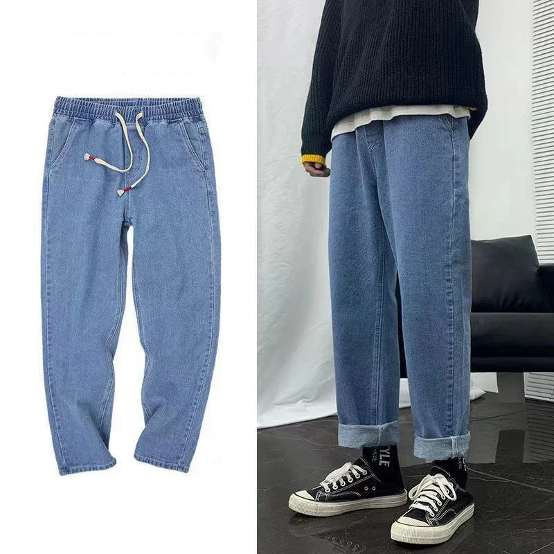 

Men'S Jeans Denim Jacket Men Ripped Jeans Patterned Trousers Track Pants Men Winter Clothes Men Black Pants