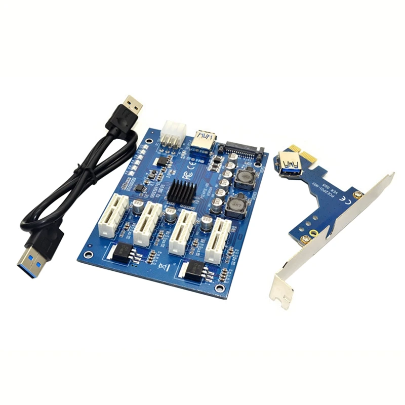 Комплект расширения PCI-E X1 до 4PCI-E X16 с 1 4 портами PCI Express переключатель усилитель