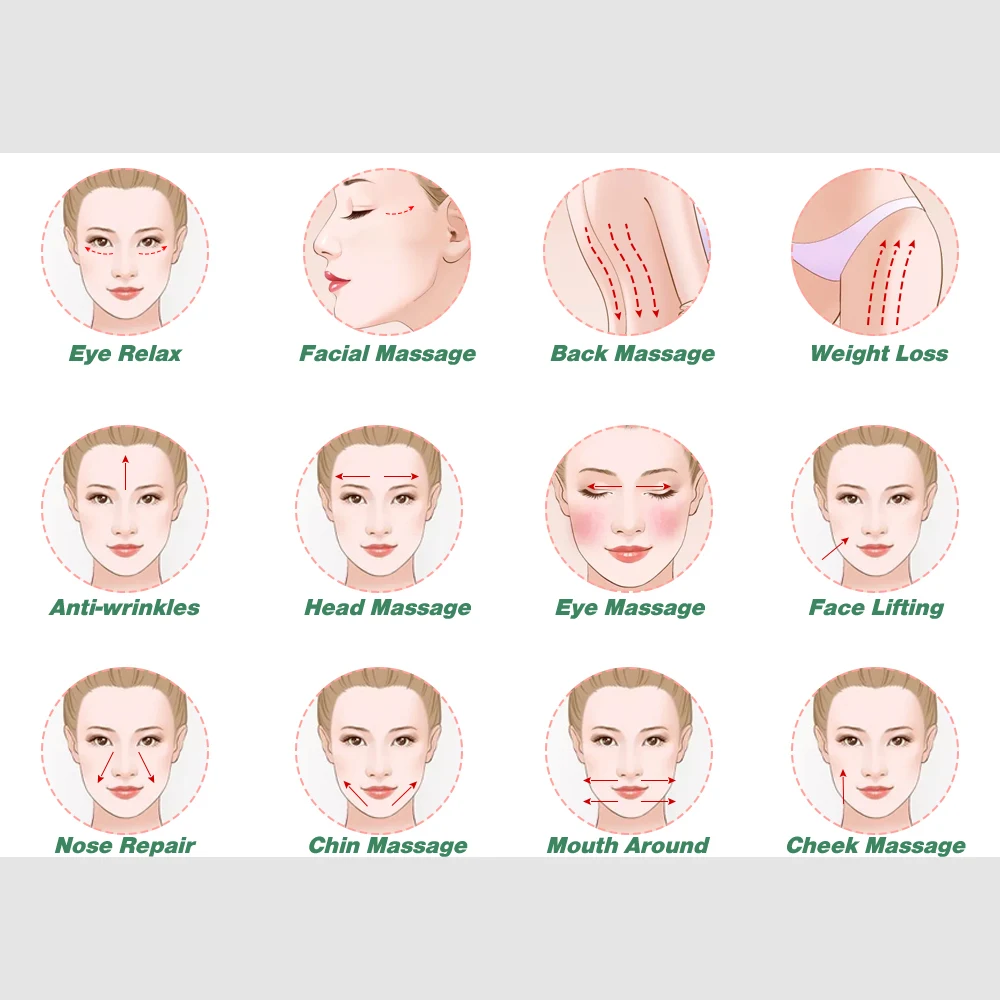 

Face Roller Massager Natural Jade Stone Roller for Facial Massage Anti-Aging Rose Quartz Amethyst Roller for Face Massage