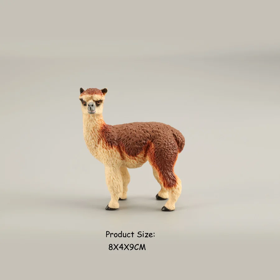 styles A Реалистичная пластиковая Милая Альпака дикая Llamas животное подвижная фигурка-модель, животные-животные развивающие Фигурки игрушки подарок для детей - Цвет: styles A