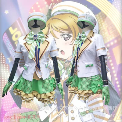 Милое Платье для косплея из аниме LoveLive розовое платье Эли айаз Нико Ядзава Нозоми