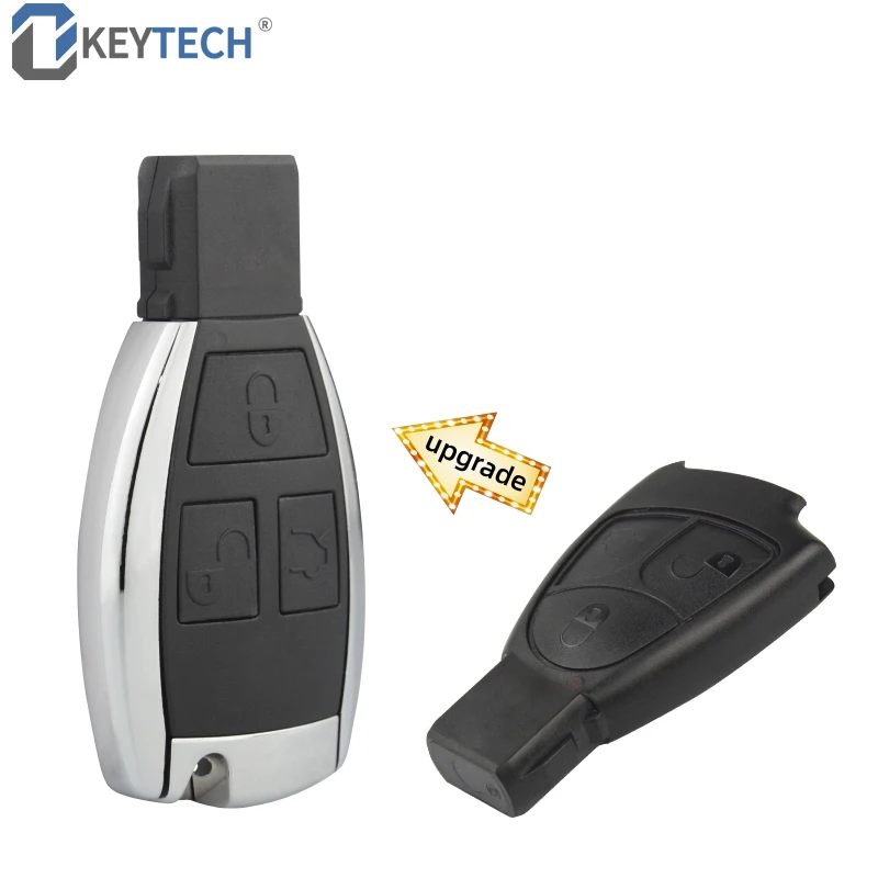 Сменный модифицированный чехол для смарт ключа OkeyTech с 3 мягкими кнопками Mercedes Benz B