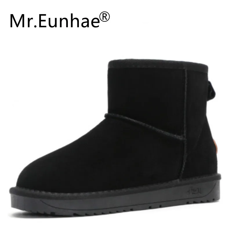 Мужские и женские зимние ботинки австралийские ботильоны из натуральной кожи