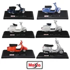 Скутер Maisto 1:18 14 стилей Piaggio модель Vespa Мотоцикл Vespa модель римские праздничные коллекционные подарки