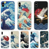 soft tpu wave off kanagawa phone case for alcatel 1l 1s 3l 2021 1 3c 1c 1x 1v 3v 3x 2019 1a 1b 1se 2020 silicone back cover