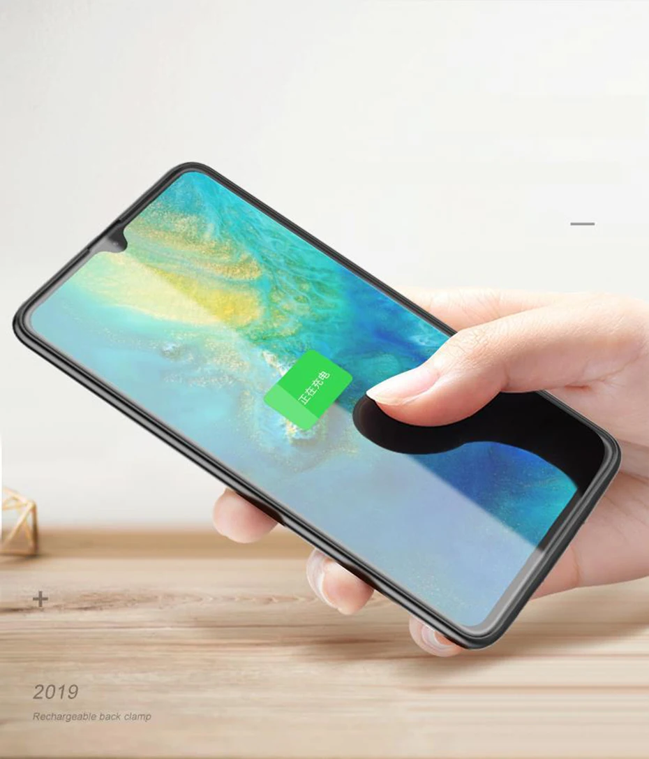 SeenDa 6000mah Battery Charger Case for Huawei Mate 20X Full Protect Shockproof Power Bank Case External Back Clip Battery Cover