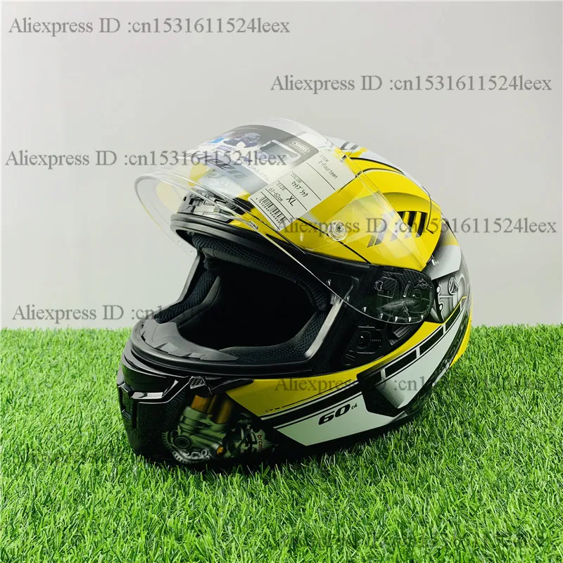 Мотоциклетный шлем на все лицо X14 золотого цвета для езды мотоцикле и гоночном