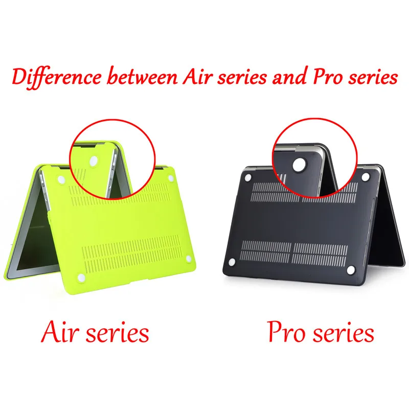 Матовый прозрачный пластиковый жесткий чехол для ноутбука MacBook Air Pro Retina 11 12 13 15 4 3