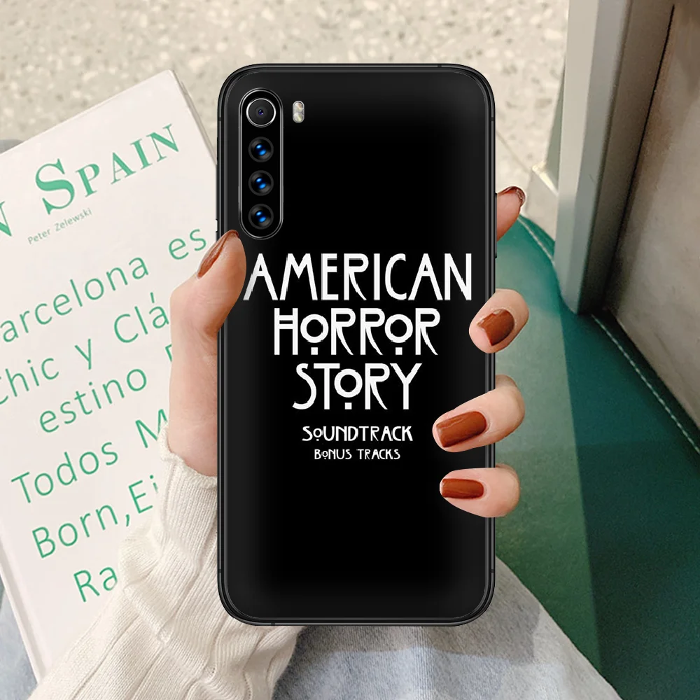 AHS American Horror Story Phone Case for Xiaomi Redmi Note 7/8/8T/9/9S/4X/7/7A/9A/K30 Pro Ultra - Black Coque Fashion Cell Cover image 4