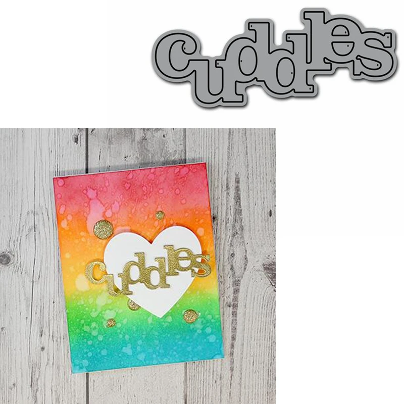 Cuddles высечки для изготовления карт скрапбукинга металлические Новинка