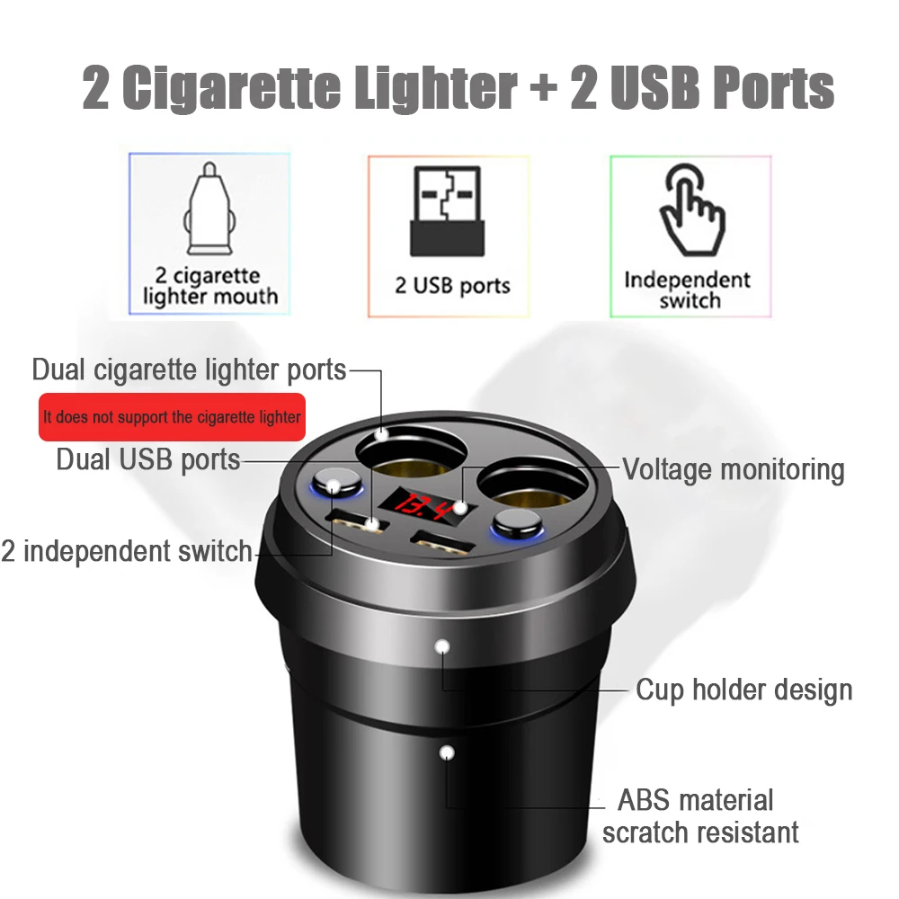 5V 3.1A автомобиля Зарядное устройство быстрое зарядное с двумя портами USB