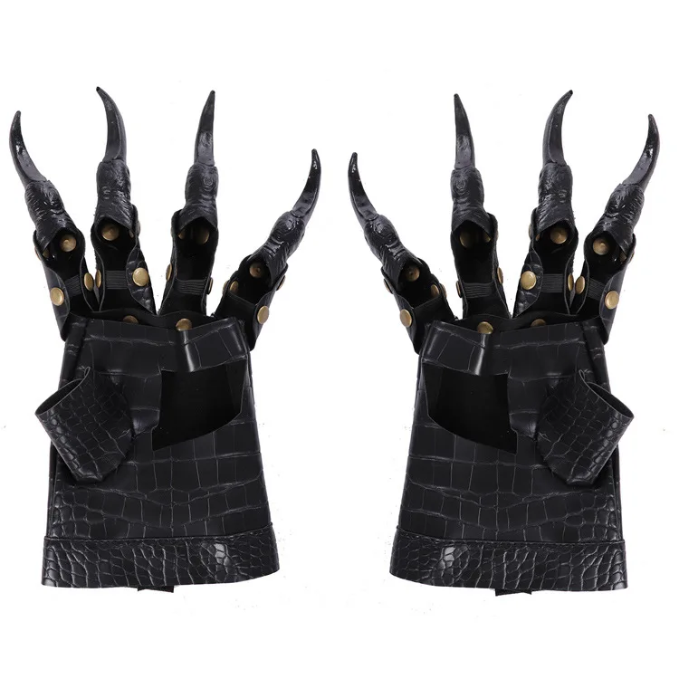 

Dragon Devil Gloves Cosplay Halloween Props PU Leather Gloves Puppet Claws Gloves Toys Scary Hands Masquerade Show Cosplay Props