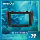 Рамка для приборной панели автомобиля 2Din, подходит для MAZDA 3 2010-2012, комплект для автомобильного DVD-приборной панели, монтажная рама, облицовочные ободки