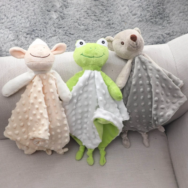 

Cute Animal Baby Infant Soothe Appease Towel Soft Plush Comforting Toy Velvet Appease Baby Sleeping Doll Supplies