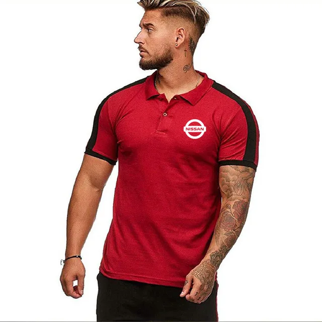 

Mens Short Sleeve for Nissan Car Logo Men's Polo Shirt Summer casual Cotton Mens Tshirt Fashion Male Tops Clothes 2020