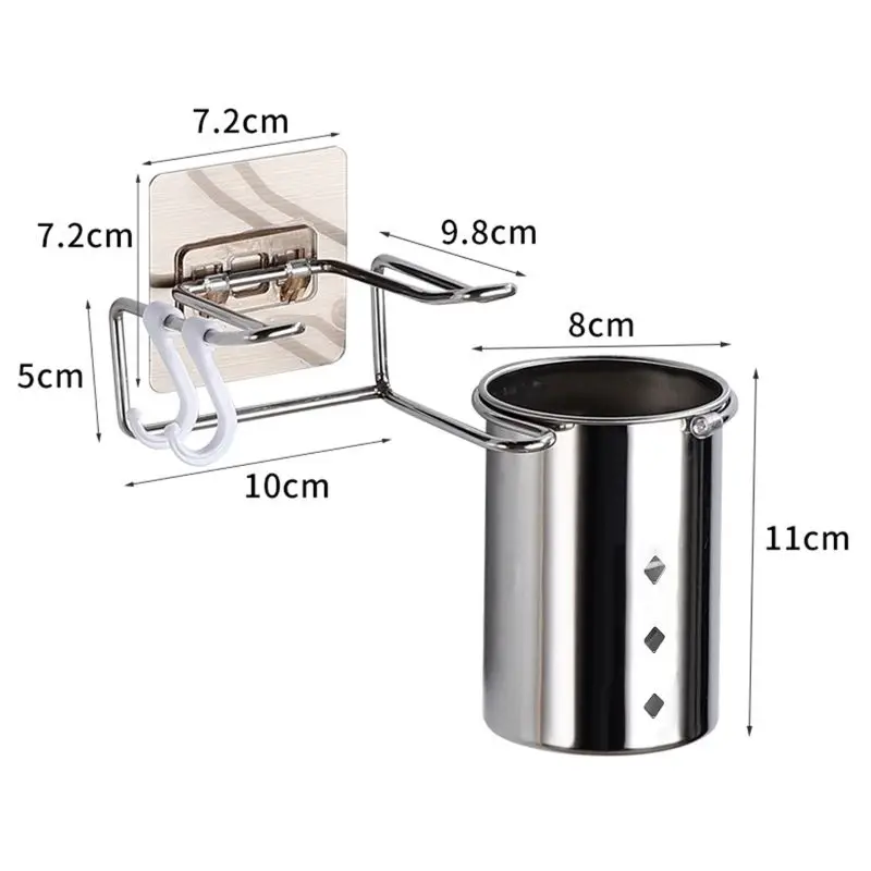 

Wall Mounted Hair Dryer Storage Organizer Rack Holder Hanger Using in Bathroom Salon Stylist Tool Drier Hair dryer rack