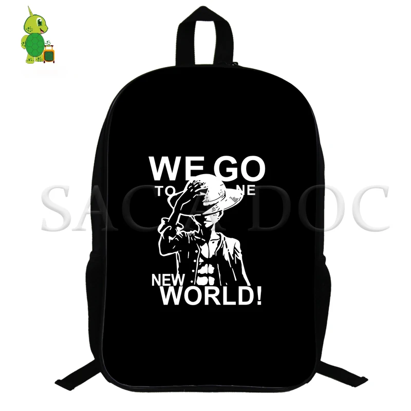 Аниме one piece D. luffy рюкзак для мальчиков и девочек Mochila школьные сумки для подростков 14,5 дюймов Рюкзак на заказ дорожные сумки - Цвет: 4