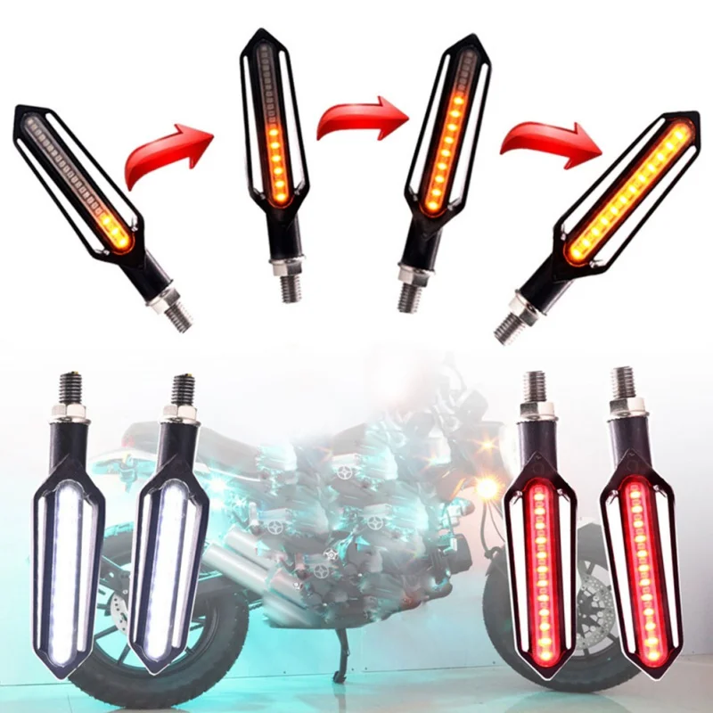 24 светодиодный индикатор мотоцикла для противотуманных фар задние тормозные