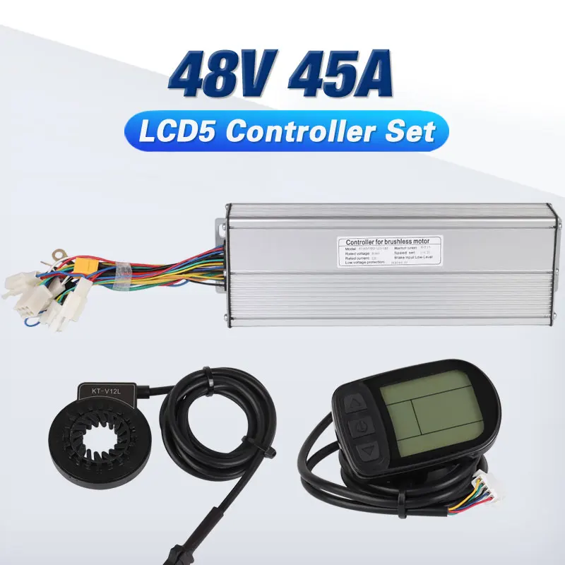 

48V 1500W 45A Controller LCD5 display Meter PAS Set E-bike Conversion kit Sine wave Hall Sensor