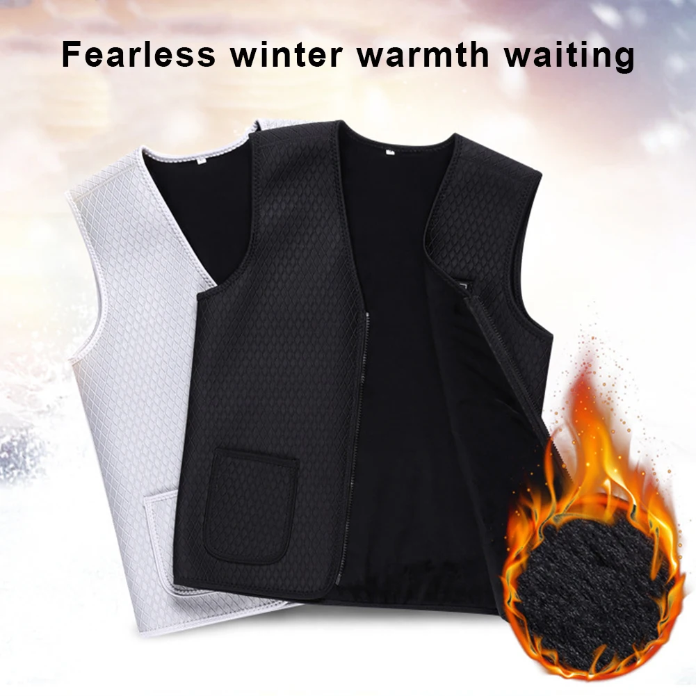 

Hot！ Men Women Outdoor USB Infrared Heating Vest Jacket Winter Flexible Electric Thermal Clothing Waistcoat For Sports Hiking