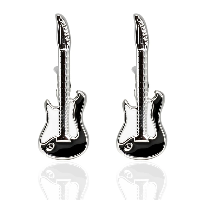 Популярные эмалированные запонки дизайн покера/футбола/гитары французские