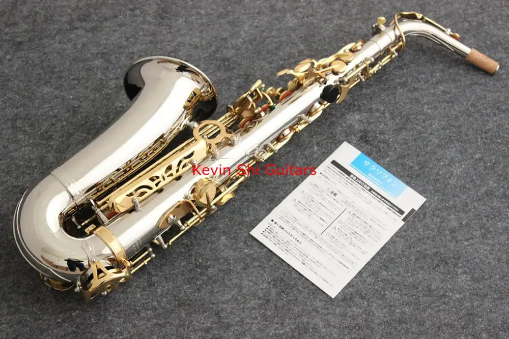Yanagisa 9930 альт плоский E саксофон из серебряного сплава YANAGISA Саксофон альт падающий E Sax инкрустация ключей альт саксофон
