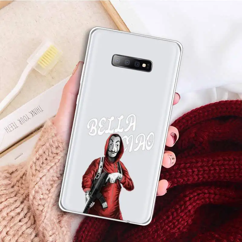 

Money Heist Phone Case Transparent For Samsung Galaxy A71 A21s S8 S9 S10 plus note 20 ultra