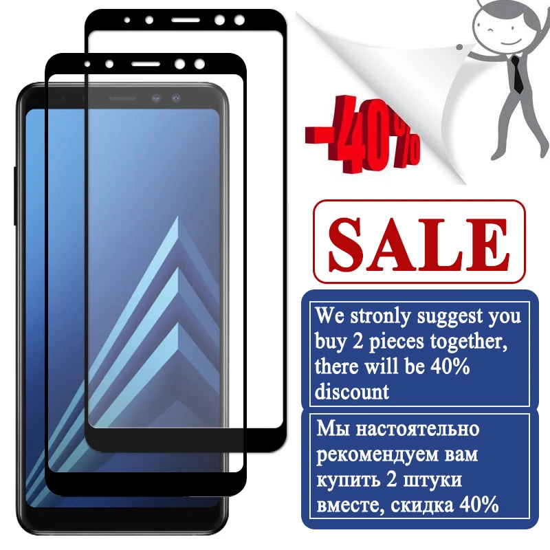 Защитное стекло для samsung galaxy a8 Защитная пленка для экрана samsun galax a 8 plus армированный закаленный чехол sumsung sheet tremp