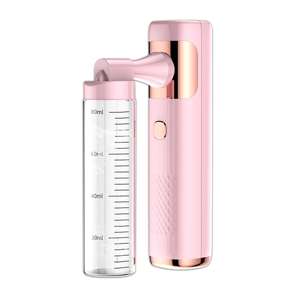 

High Pressure Oxygen Injection Face Spray Instrument High Pressure Electric Nano Mist Moisturizing Facial Sprayer Skin Care Tool