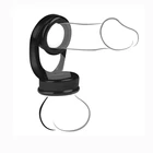 Мужской мастурбатор с многоразовые насадки на пенис кольцом, презерватив-удлинитель пениса рукавом, для тренировки эрекции