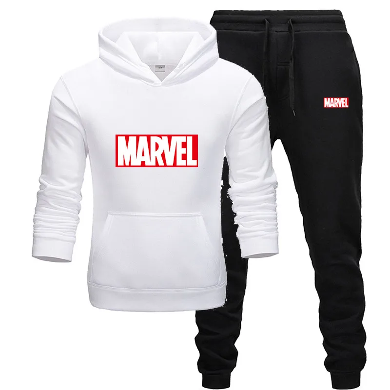 2019 новый спортивный костюм с капюшоном Marvel мужские повседневные хлопковые
