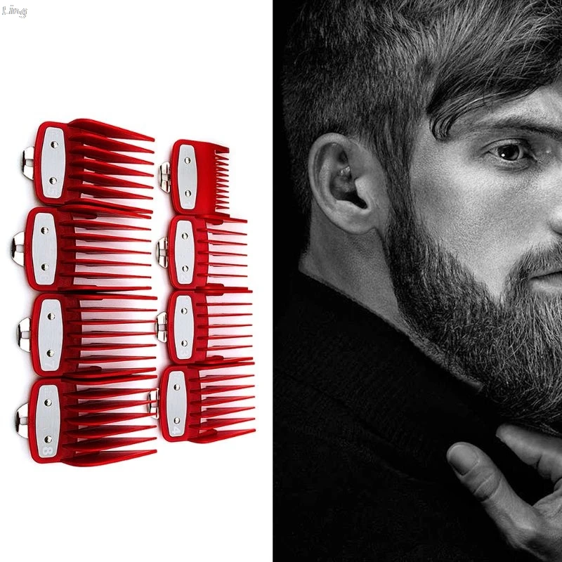 Профессиональная направляющая для резки расческа 3/6/10/13/16/19/22/25 мм 8 шт.|Триммеры