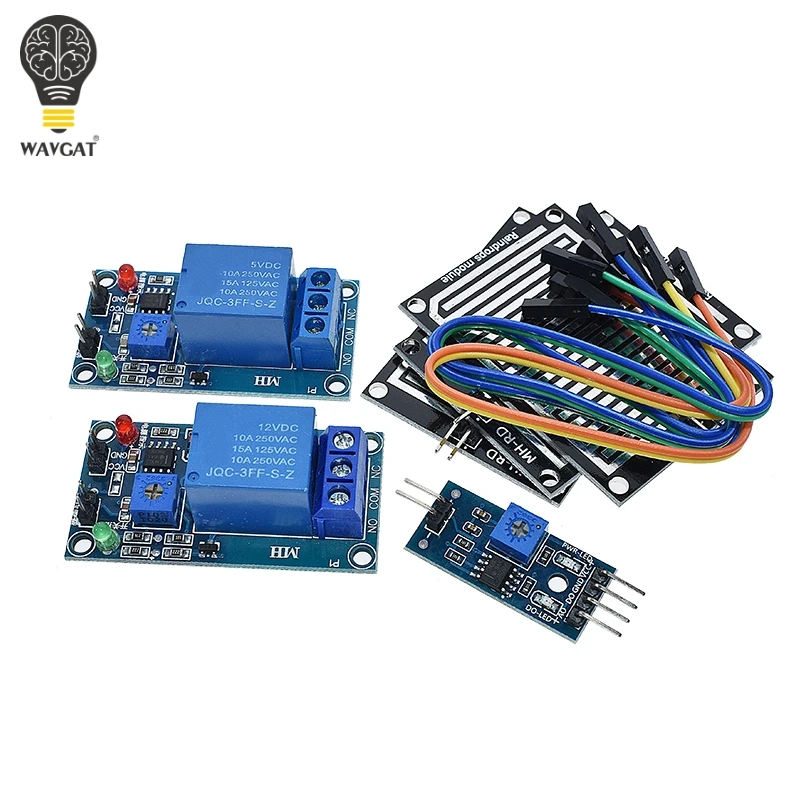 Датчик обнаружения дождя, модуль дождя и погоды, модуль влажности для Arduino, релейный модуль управления, модуль датчика дождевой воды