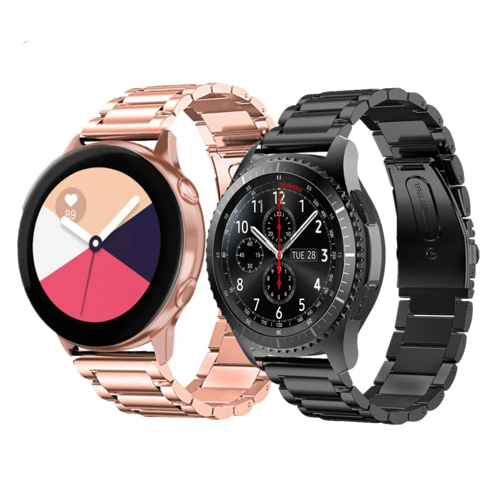 Браслет из нержавеющей стали с тремя звеньями для Samsung Galaxy Watch 42 мм 46