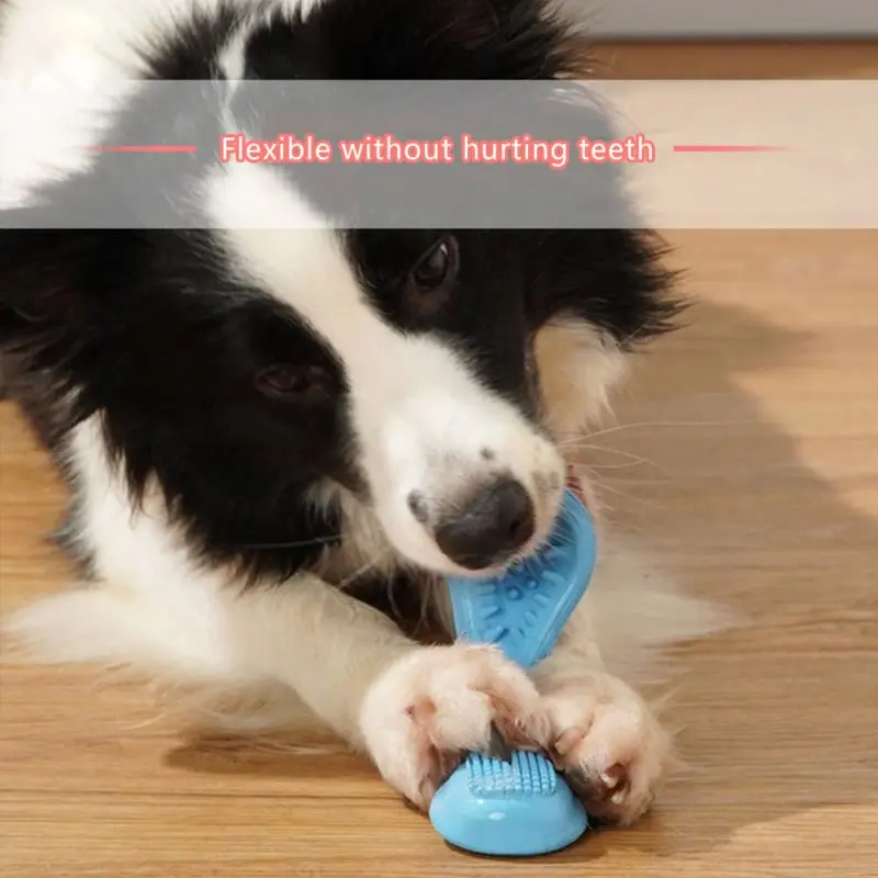 Pet Dog Chew Toys Rubber Bones Teeth Cleaning Toy Doggy Puppy Aggressive Chewers Dental Care Playing Supplies | Дом и сад