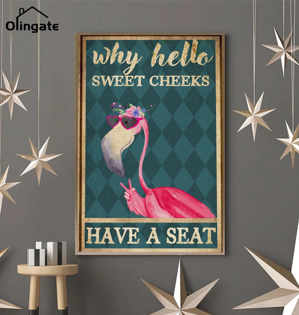 

Abstract Flamingos Yoga Girls Canvas Painting Retro Lose Your Mind Find Your Soul Inspirational Quote Canvas Poster Home Decor