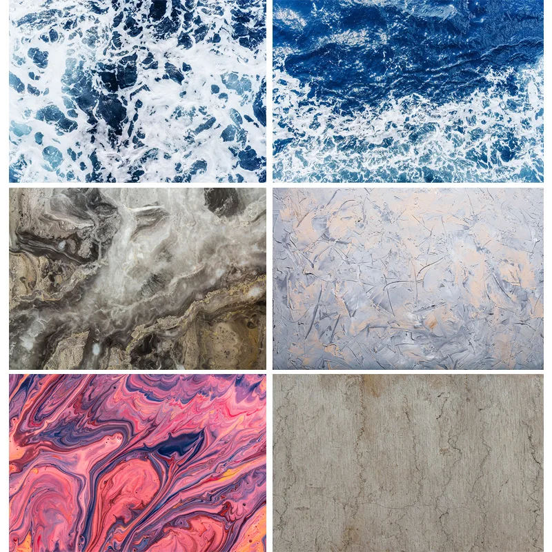 

ZHISUXI Vinyl Custom Photography Backdrops Props Colorful Marble Pattern Texture Photo Studio Background 20910DLK-03