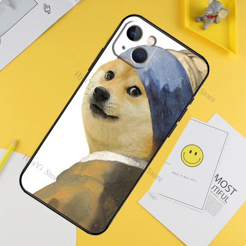 Чехол Doge Meme Kabosu для iPhone 11 12 13 14 Pro Max Mini X XR XS MAX 6S 7 8 Plus SE 2020 на заднюю крышку телефона.