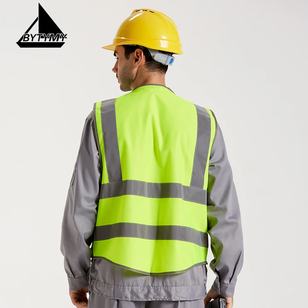 Защитная одежда Светоотражающий Жилет с высокой видимостью для работы дорожным