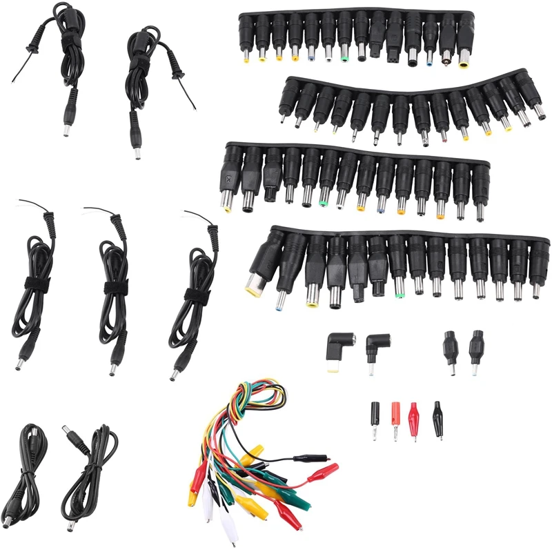 

80Pcs/Set of Universal Laptop 5.5X2.1mm DC Power Adapter Connector AC DC Conversion Jack Power Adapter Connector Plug