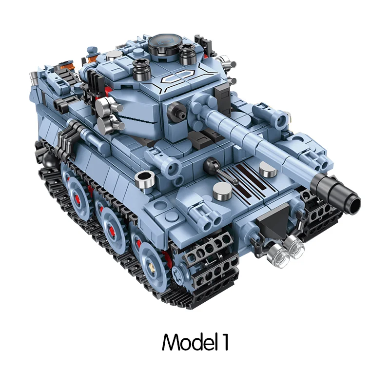 

810Pcs Military Heavy Tank Model Building Blocks City Military WW2 Soldier Weapon Bricks Gifts Toys for Children