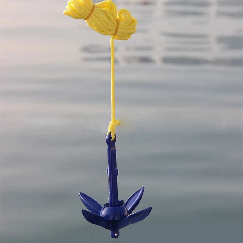 

Foldable anchor 4 aluminum compact anchor buoys single aluminum anchor for canoe kayaking sailing