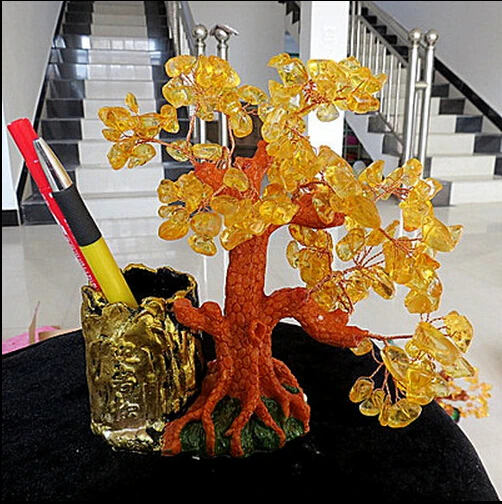 625 + кристалл счастливое дерево встряхивание Цянь Шу богатое домашнего интерьера