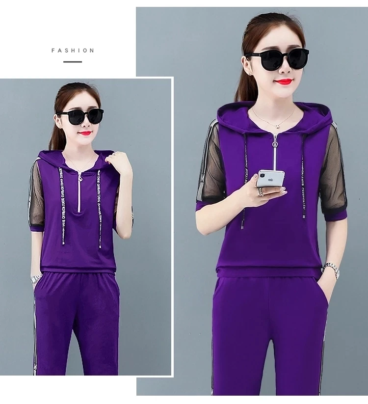 Спортивные костюмы для женщин из двух частей спортивные костюмы co-ord комплект летней одежды желтые наряды размера плюс толстовки топ и брюки