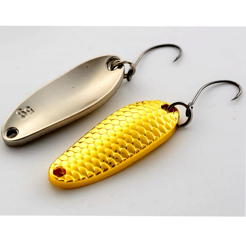 1 Pcs 2.5 g /3.5g /5g Spoon Fishing Lure Mini Freshwater Tackle Wobblers Metal Hard Bait Isca Artificial Pesca 2 Colors | Спорт и