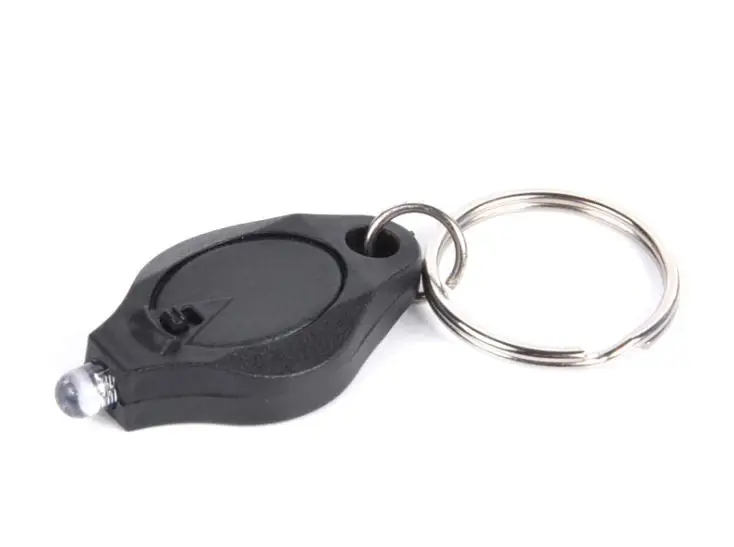 СВЕТОДИОДНЫЙ брелок для ключей 400 шт./лот УФ-фонарик цветной микро-светильник