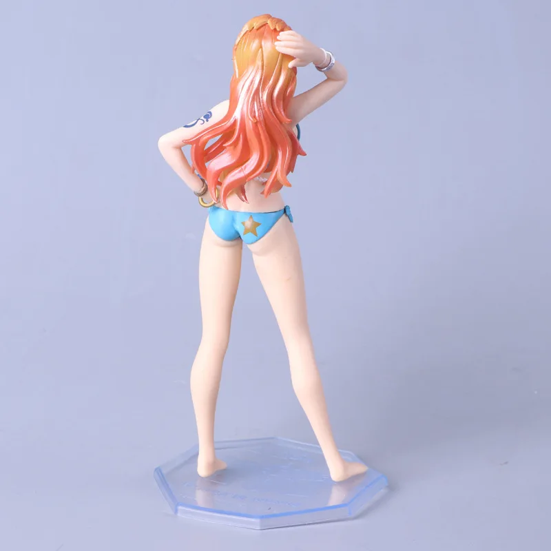 21CM Long hair Anime One Piece Pirate Nami doll PVC Figure Toys Collectible Model Gift for fans | Игрушки и хобби