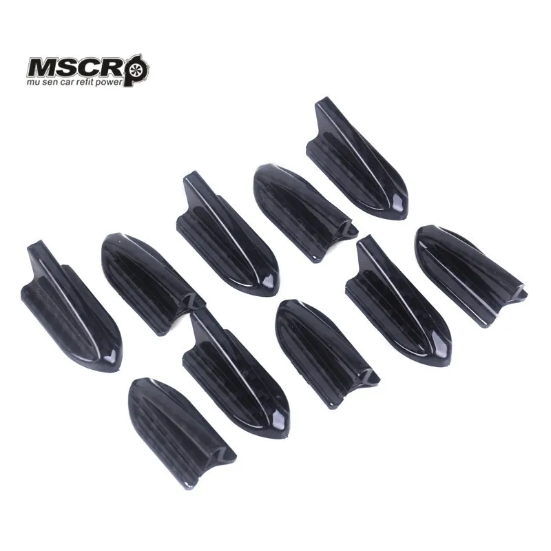 

Универсальный карбоновый полипропиленовый плавник на крышу EVO-Style, комплект спойлеров для крыши, генератор вихрей, 10 шт.