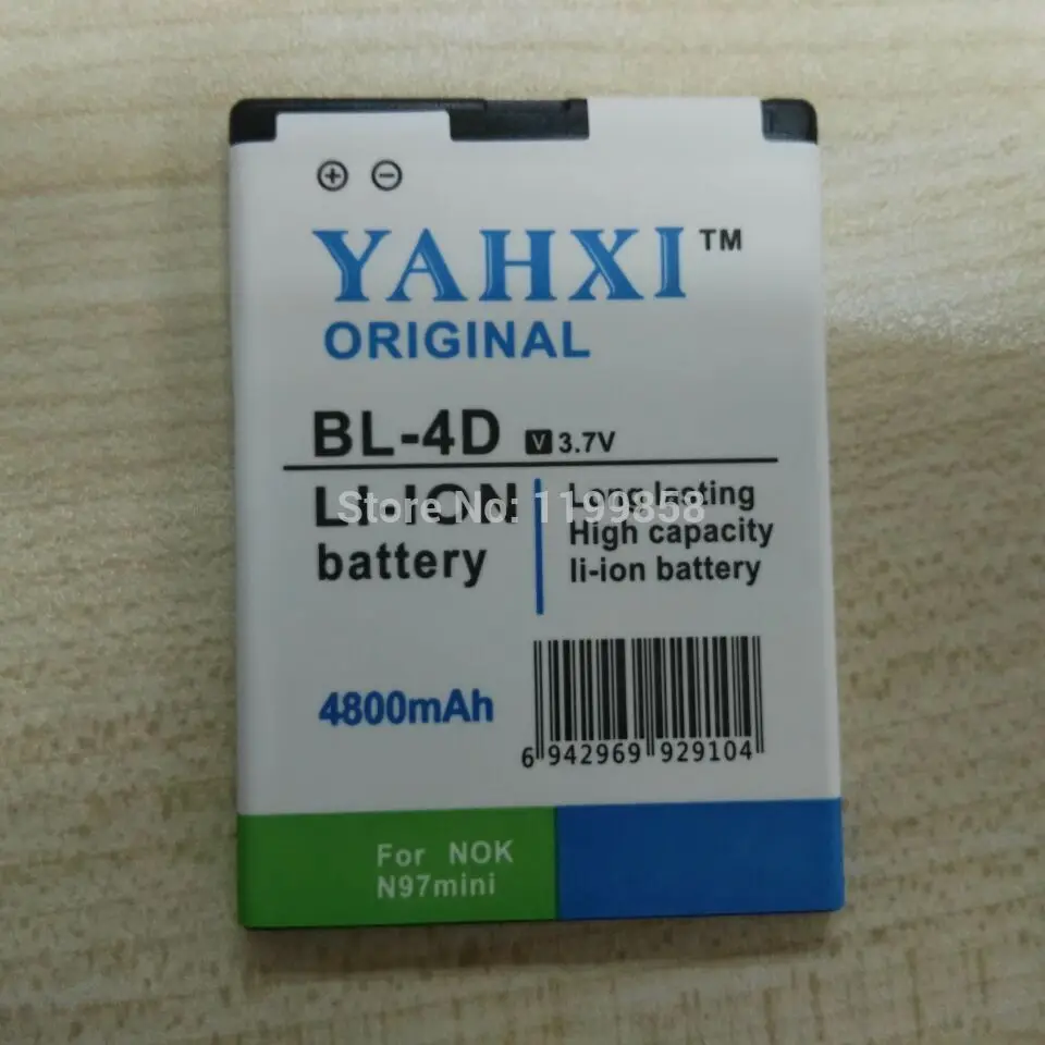 Замена 4800 мАч BL-4D батарея для Nokia N97 Mini N8 N8-00 E5 E5-00 E7 E7-00 перезаряжаемая литий-ионная батарея