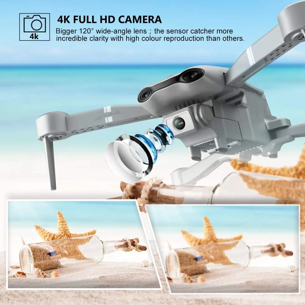 Дрон F3 4K 5G GPS HD широкоугольная Двойная камера Wi-Fi прямая трансляция видео FPV